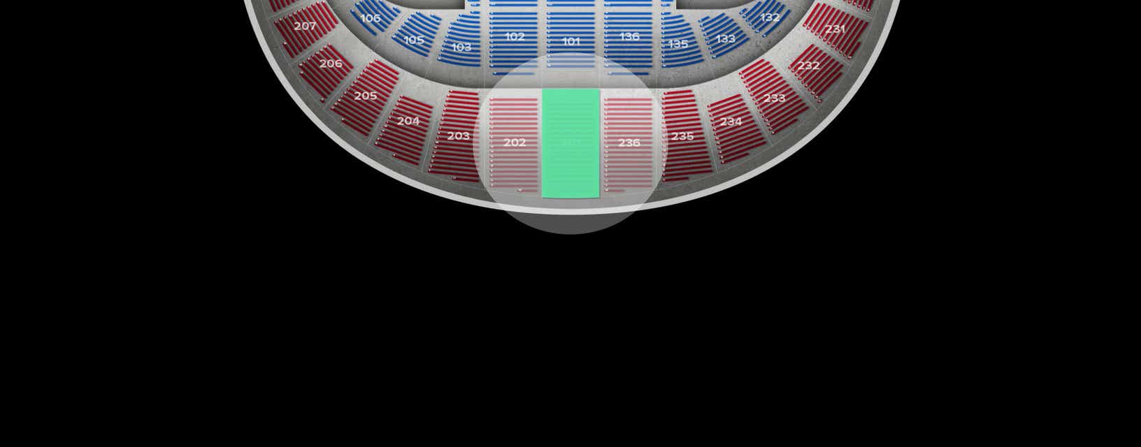 Seat view from Upper