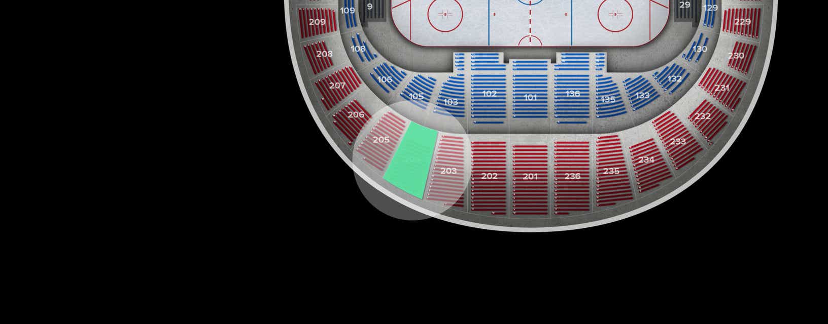 Seat view from Upper