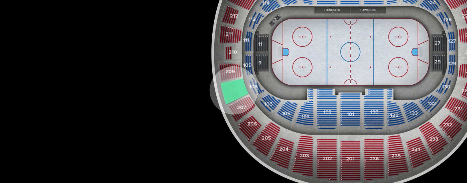 Seat view from Upper