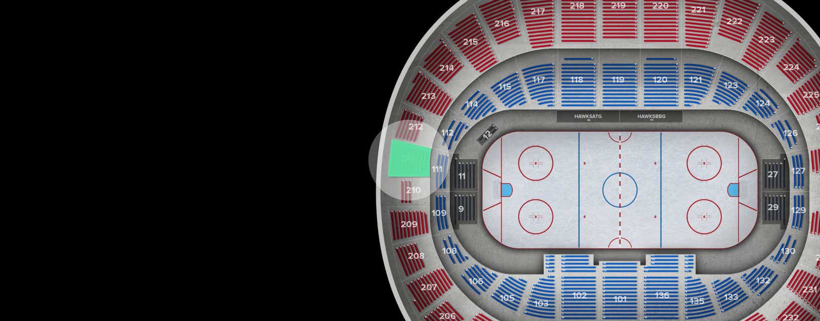 Seat view from Upper