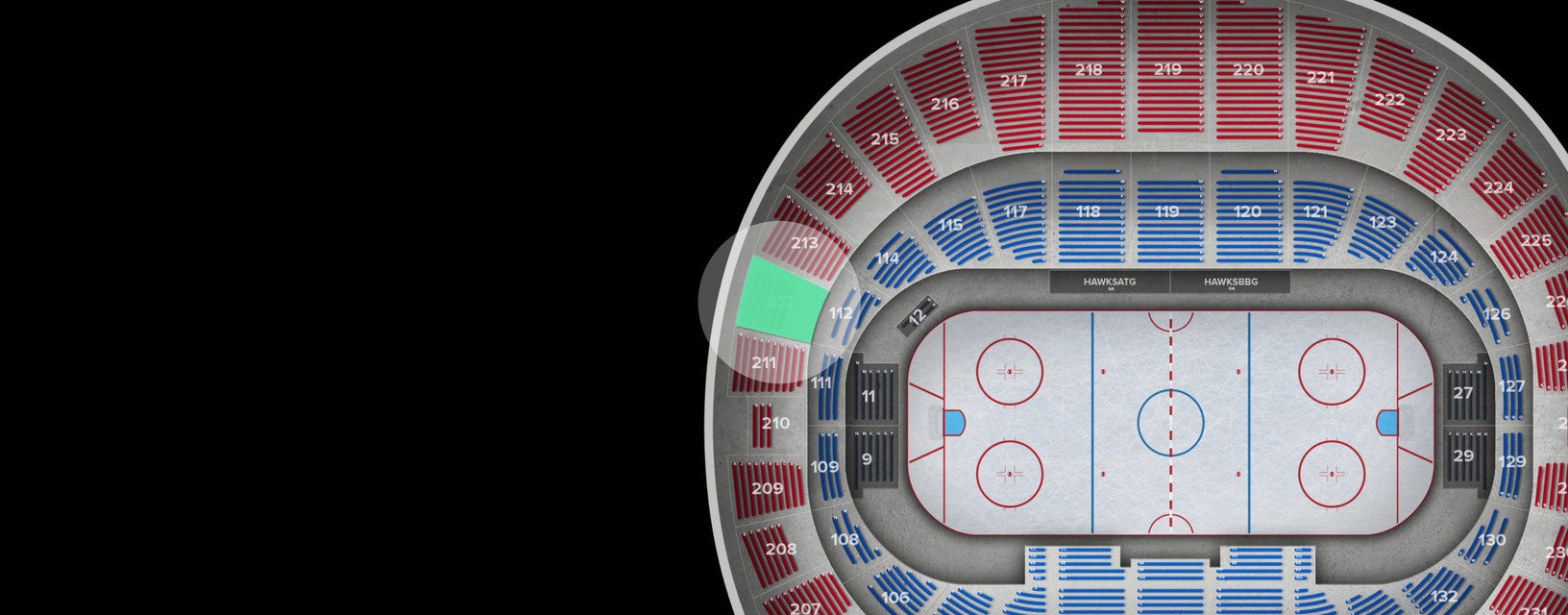 Seat view from Upper