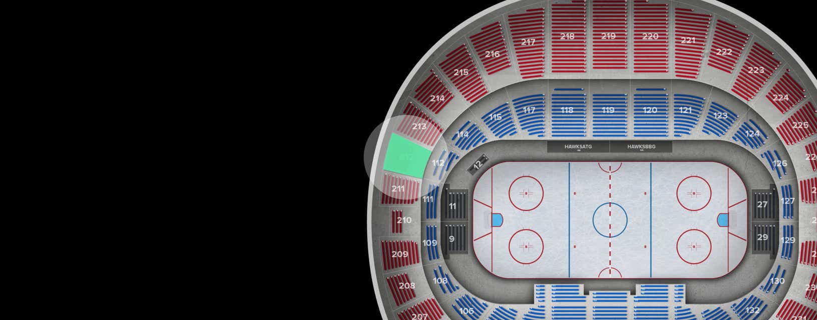 Seat view from Upper