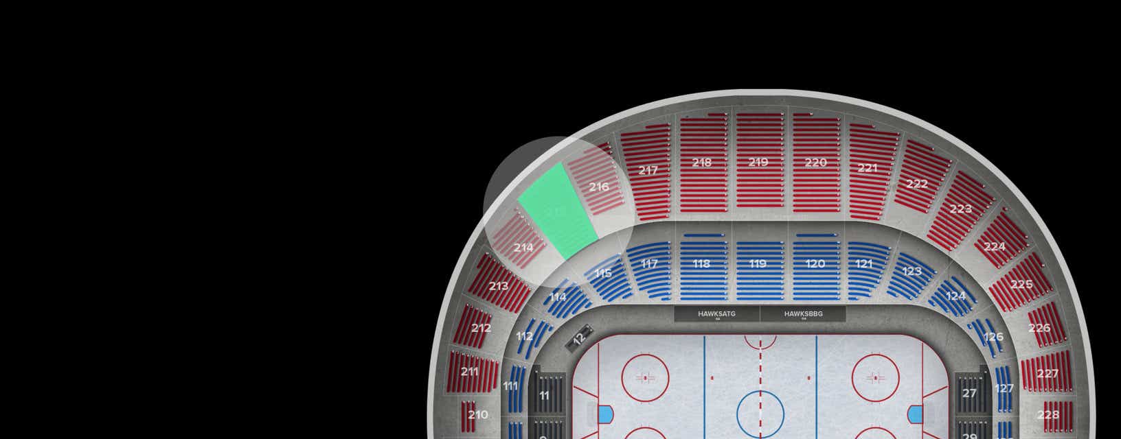 Seat view from Upper