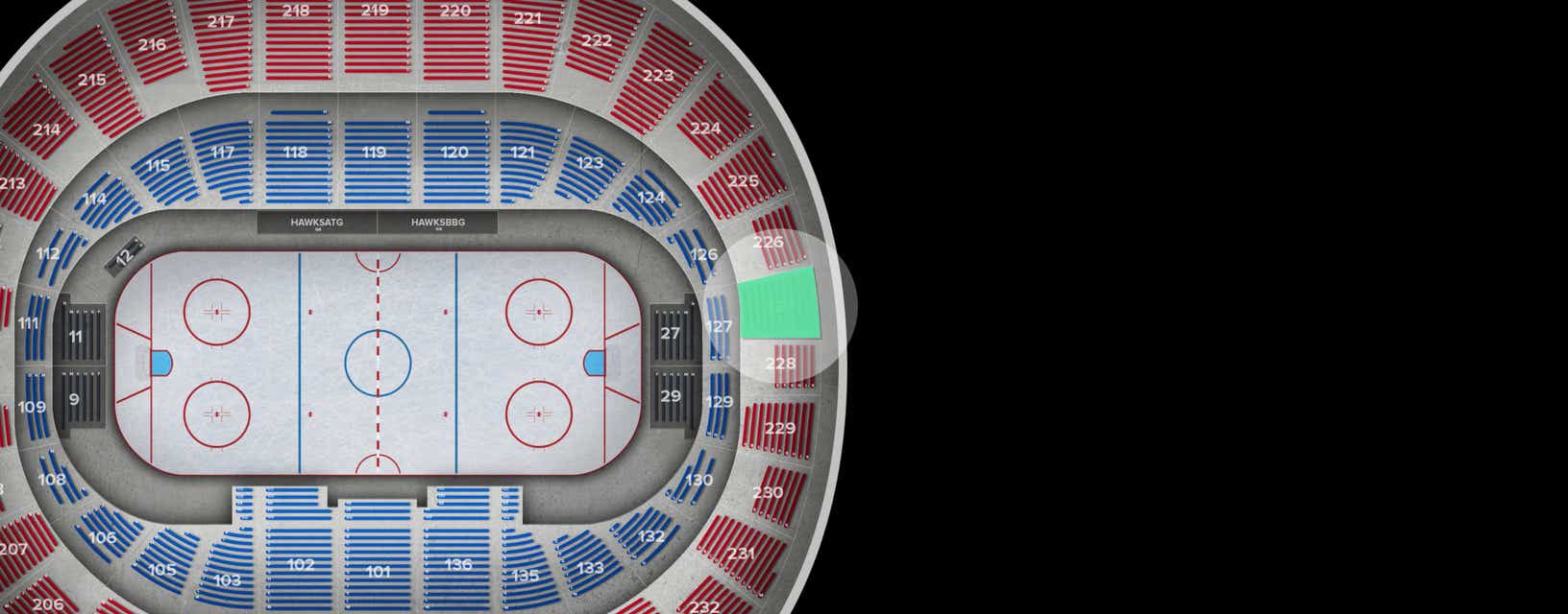Seat view from Upper