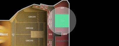 Seat view from Upper