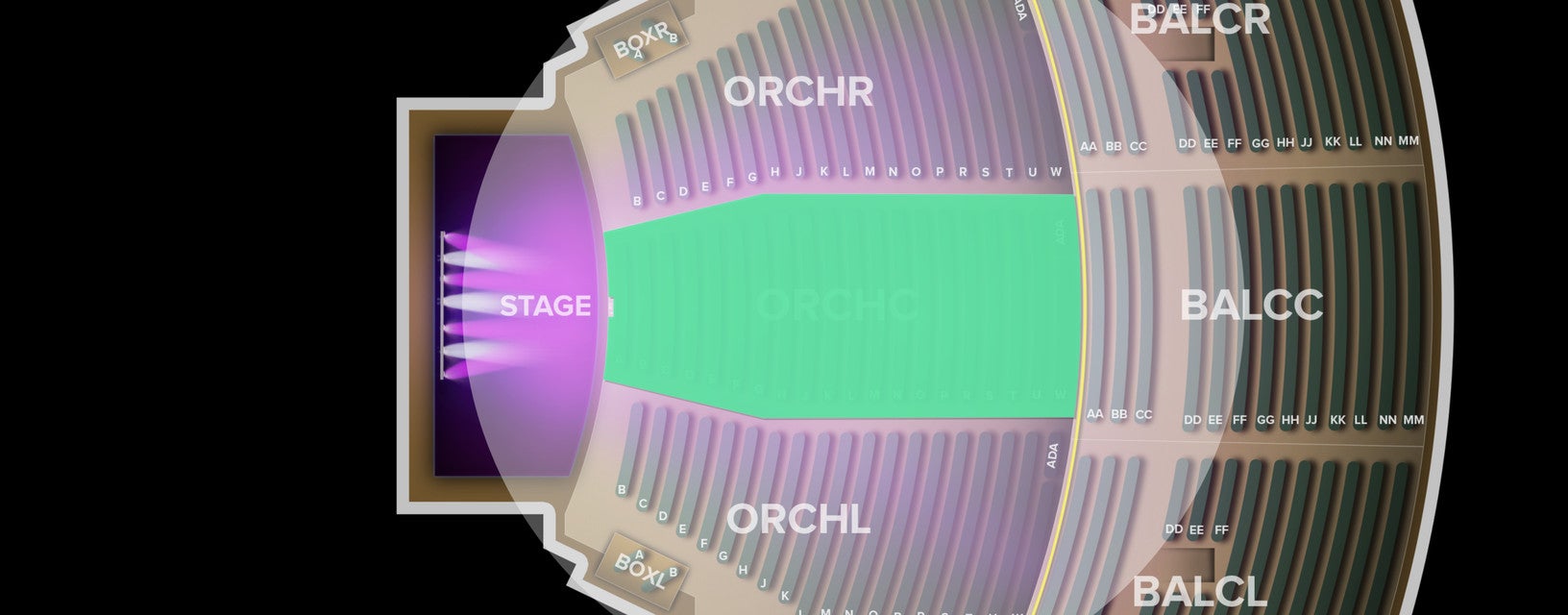 Seat view from Orchestra