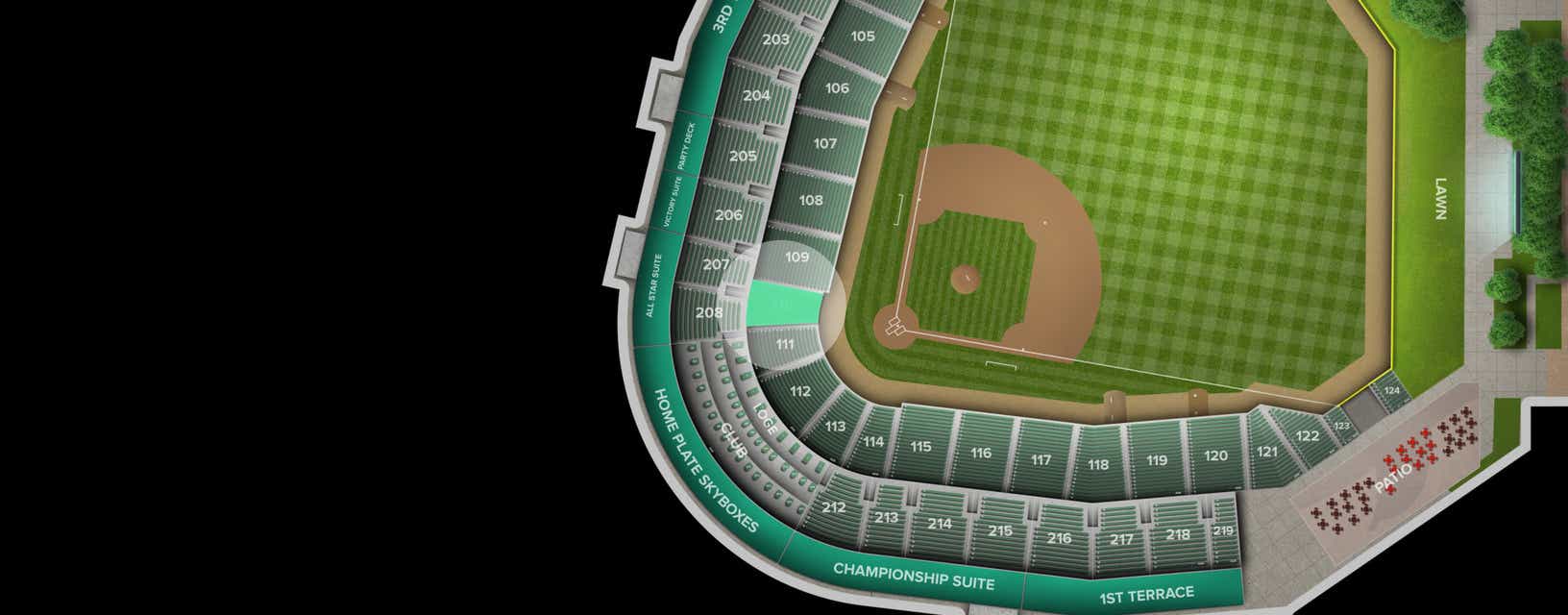 Seat view from 100 Level