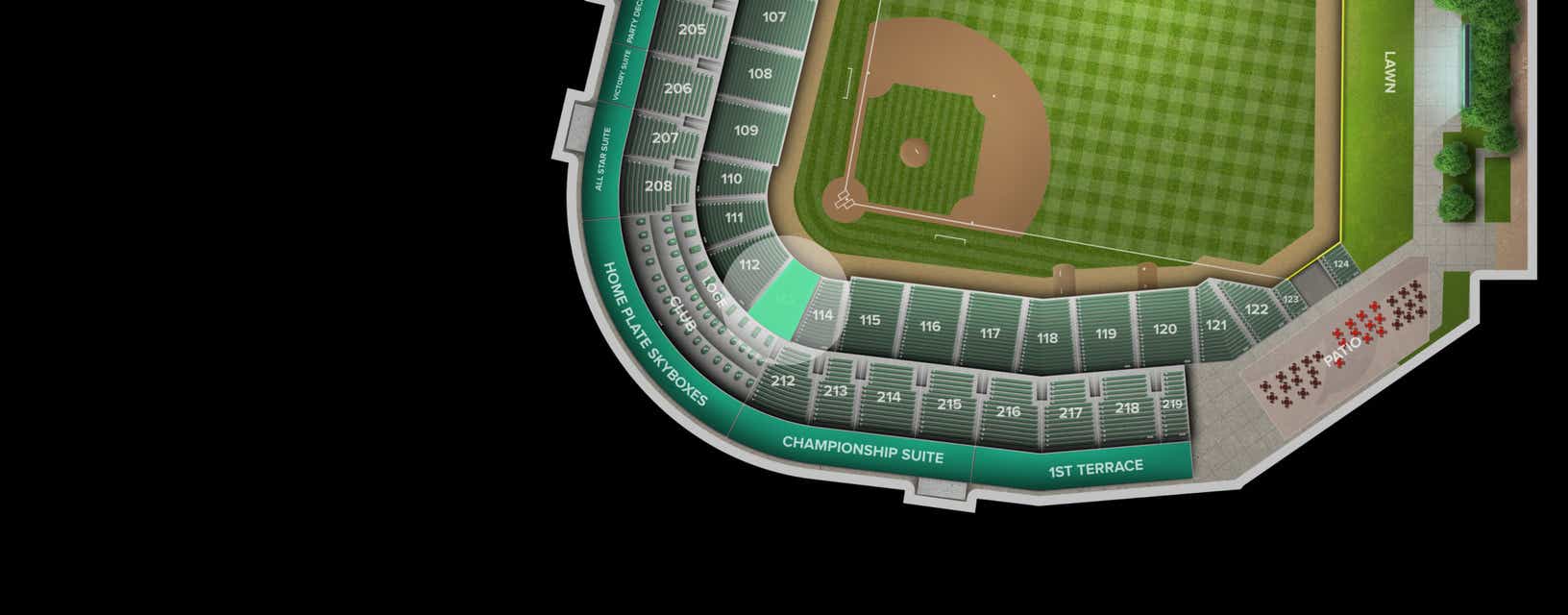Seat view from 100 Level