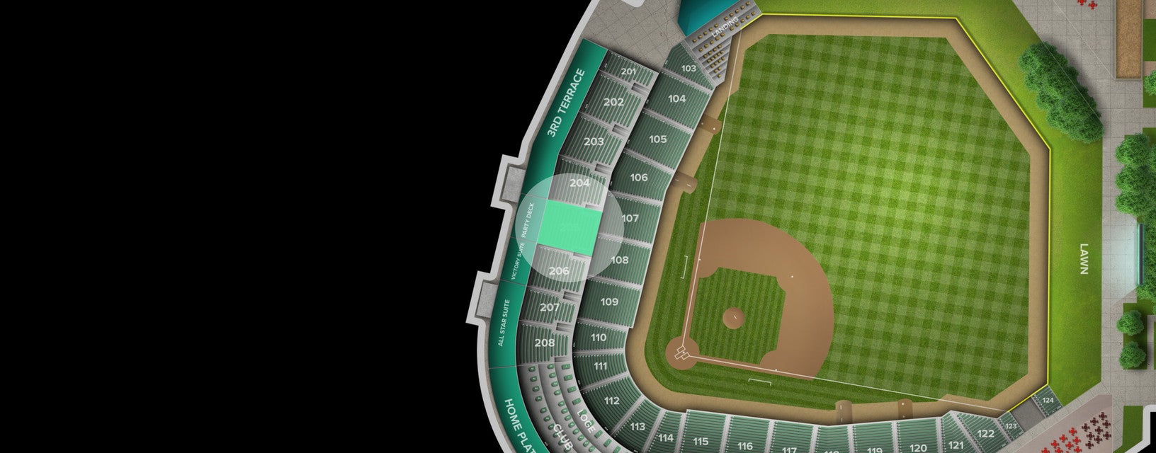 Seat view from 200 Level