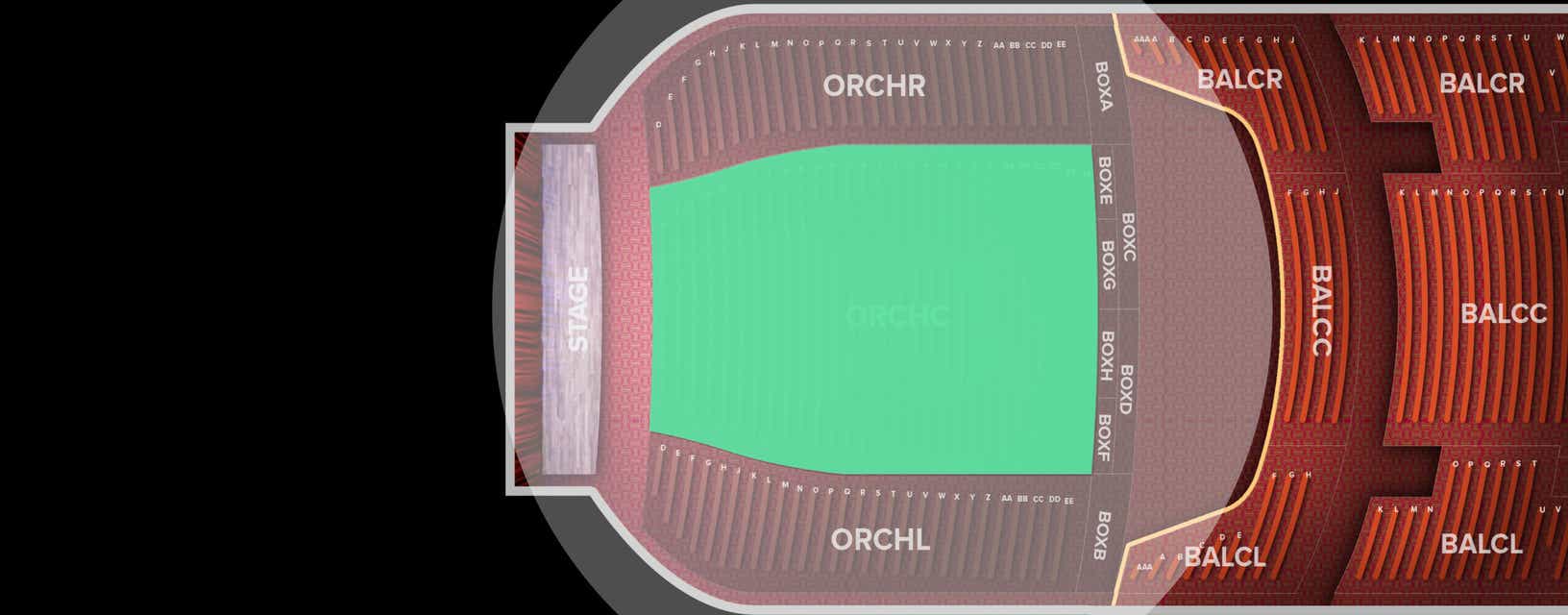 Seat view from Orchestra