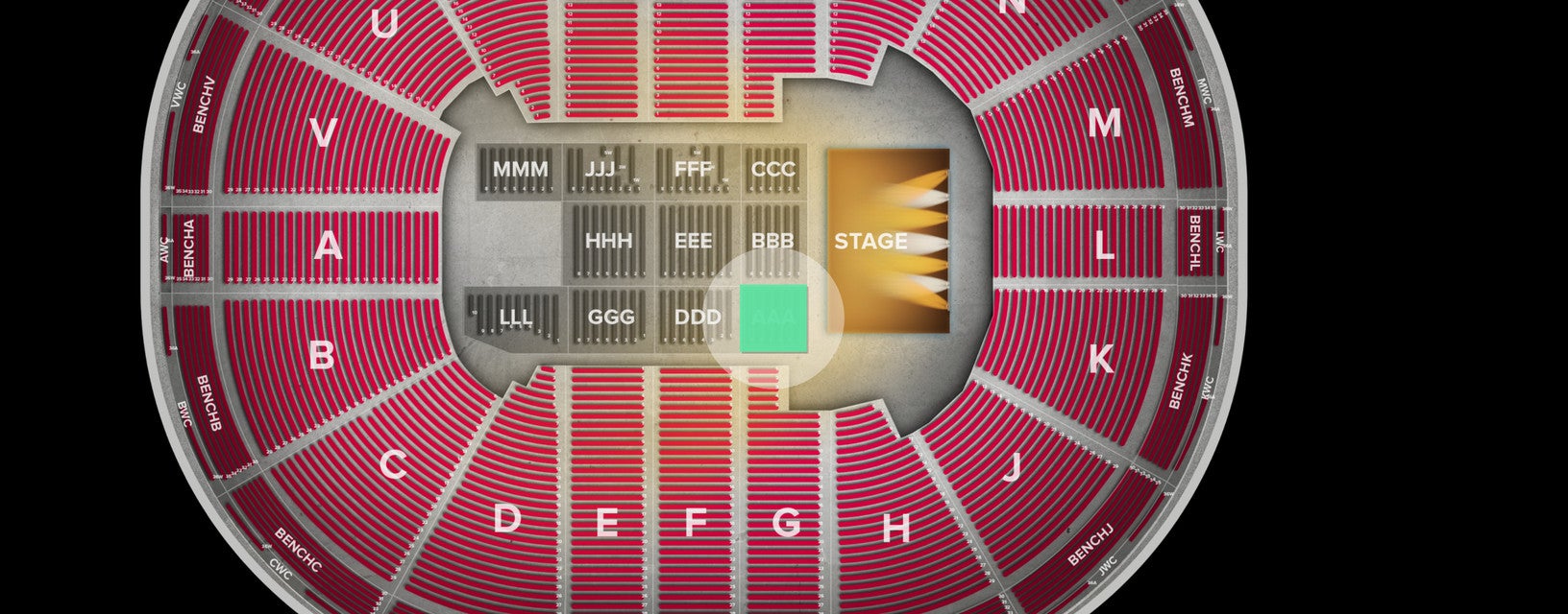 Seat view from Floor