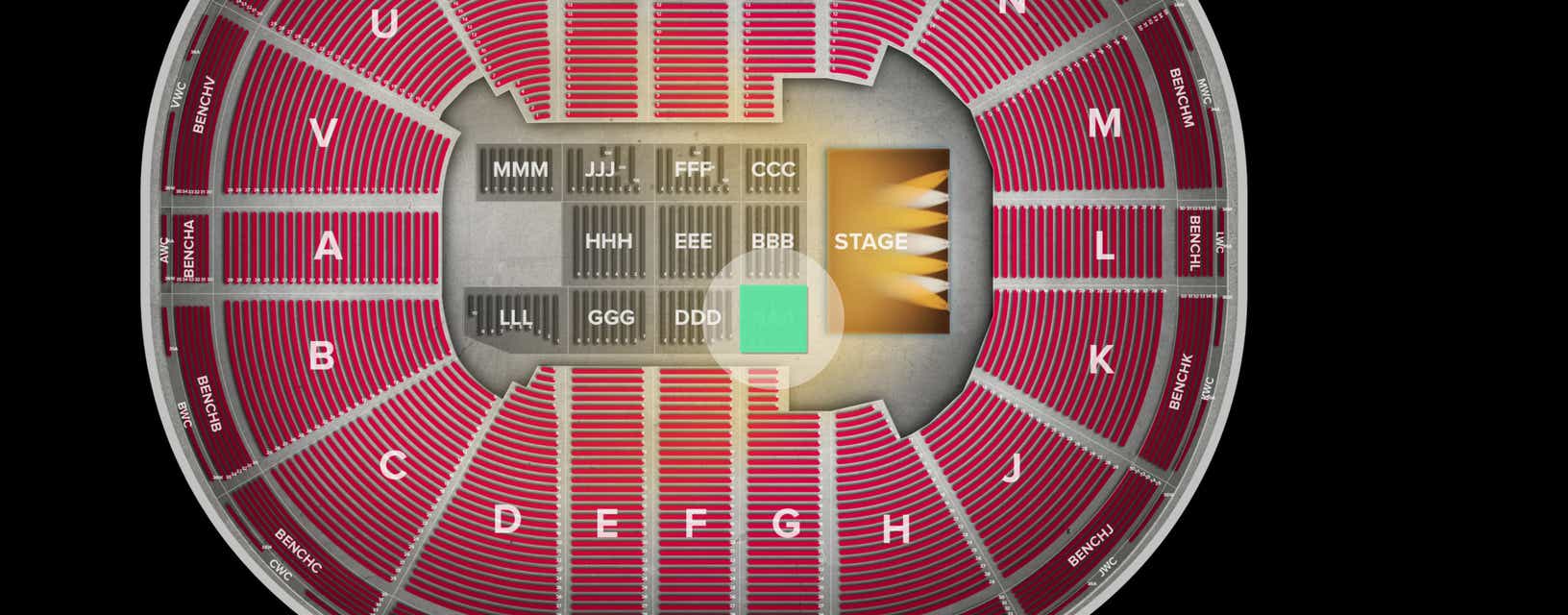 Seat view from Floor