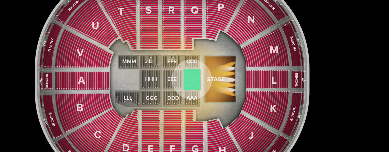 Seat view from Floor