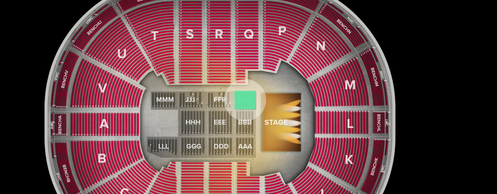 Seat view from Floor