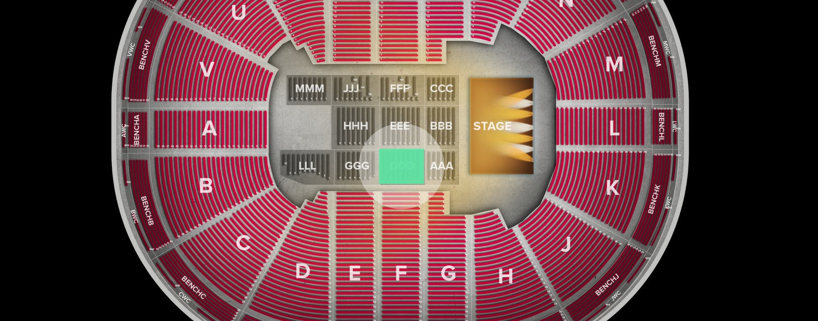 Seat view from Floor