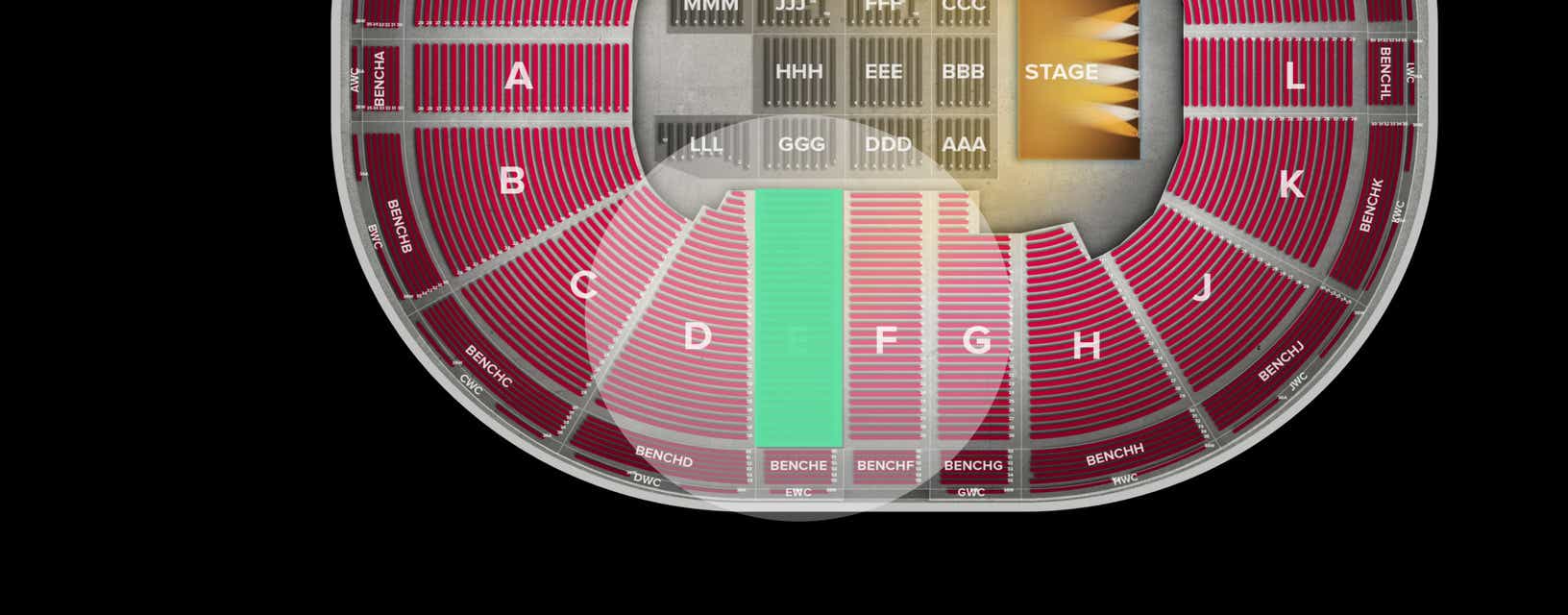 Seat view from Lower