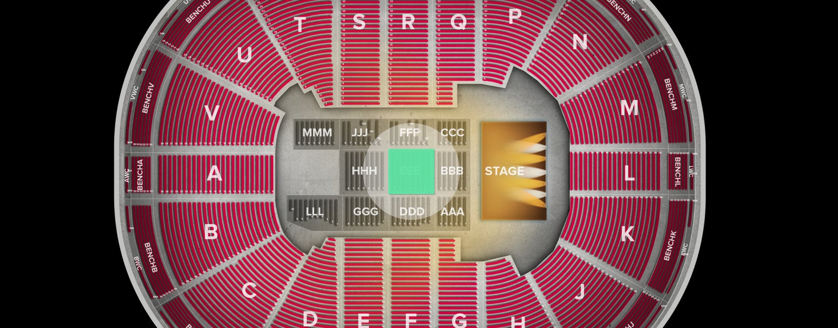 Seat view from Floor