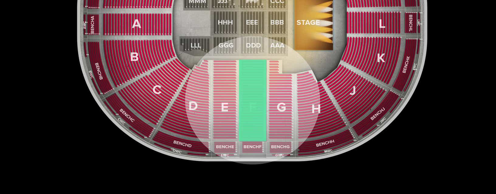 Seat view from Lower