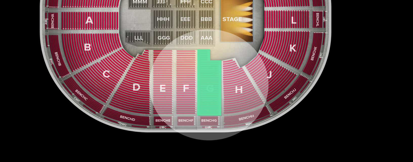 Seat view from Lower