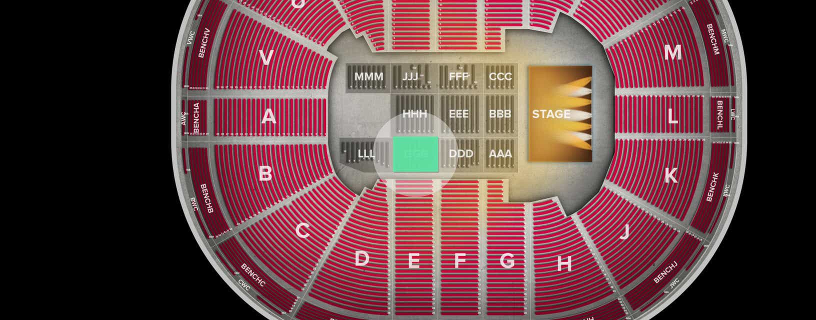 Seat view from Floor