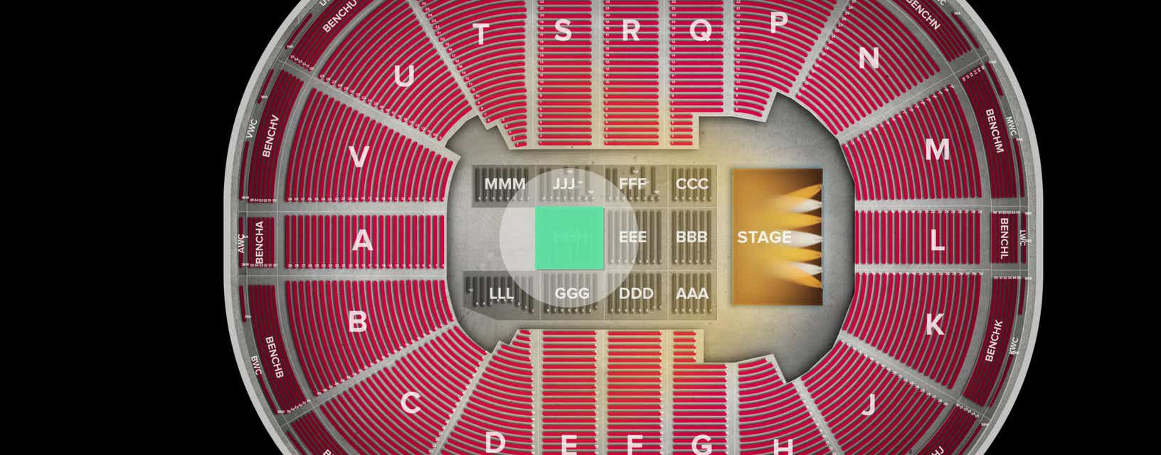 Seat view from Floor
