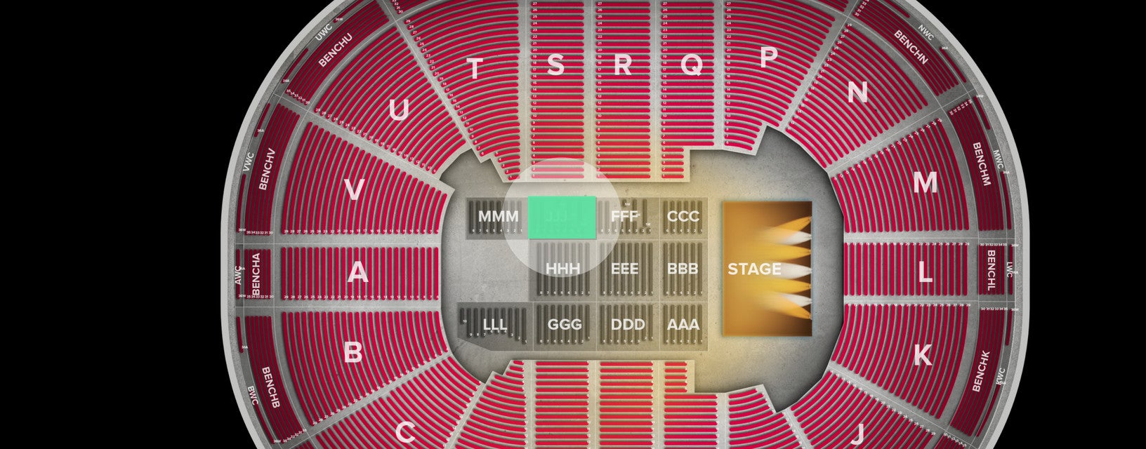 Seat view from Floor