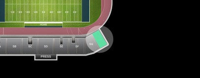 Seat view from Premium