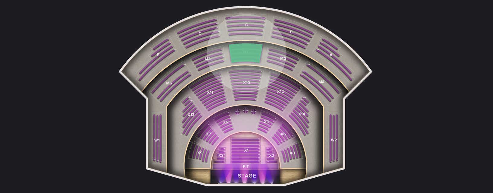 Seat view from Mezzanine