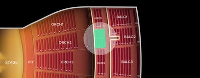 Seat view from Mezzanine