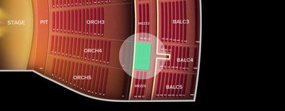 Seat view from Mezzanine