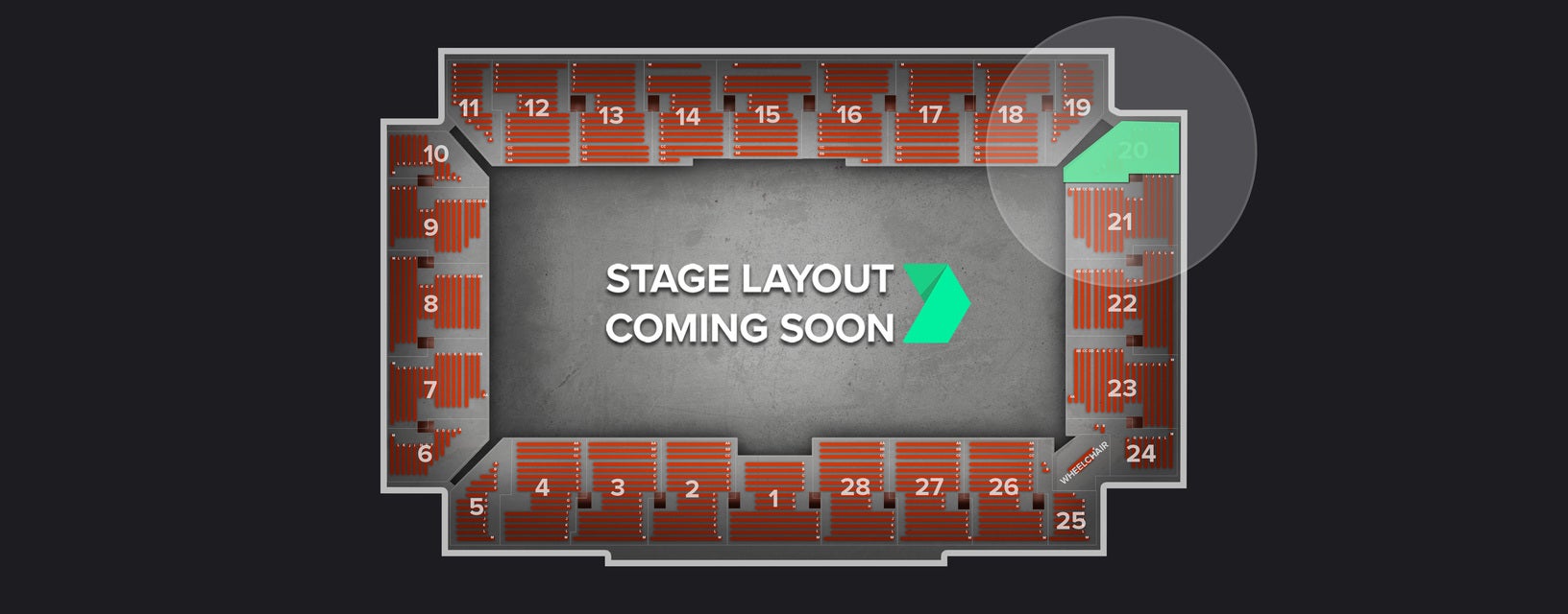 Seat view from Section