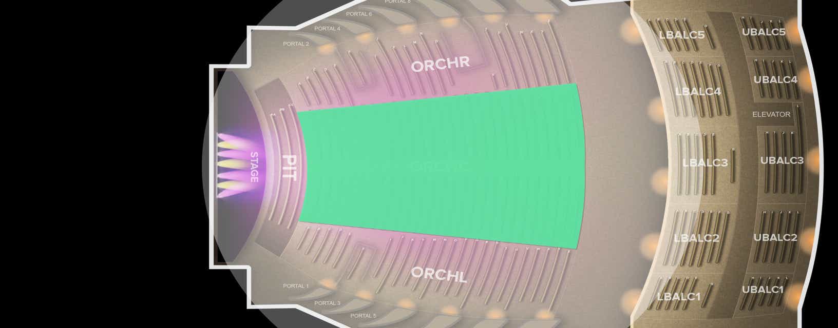 Seat view from Orchestra Center