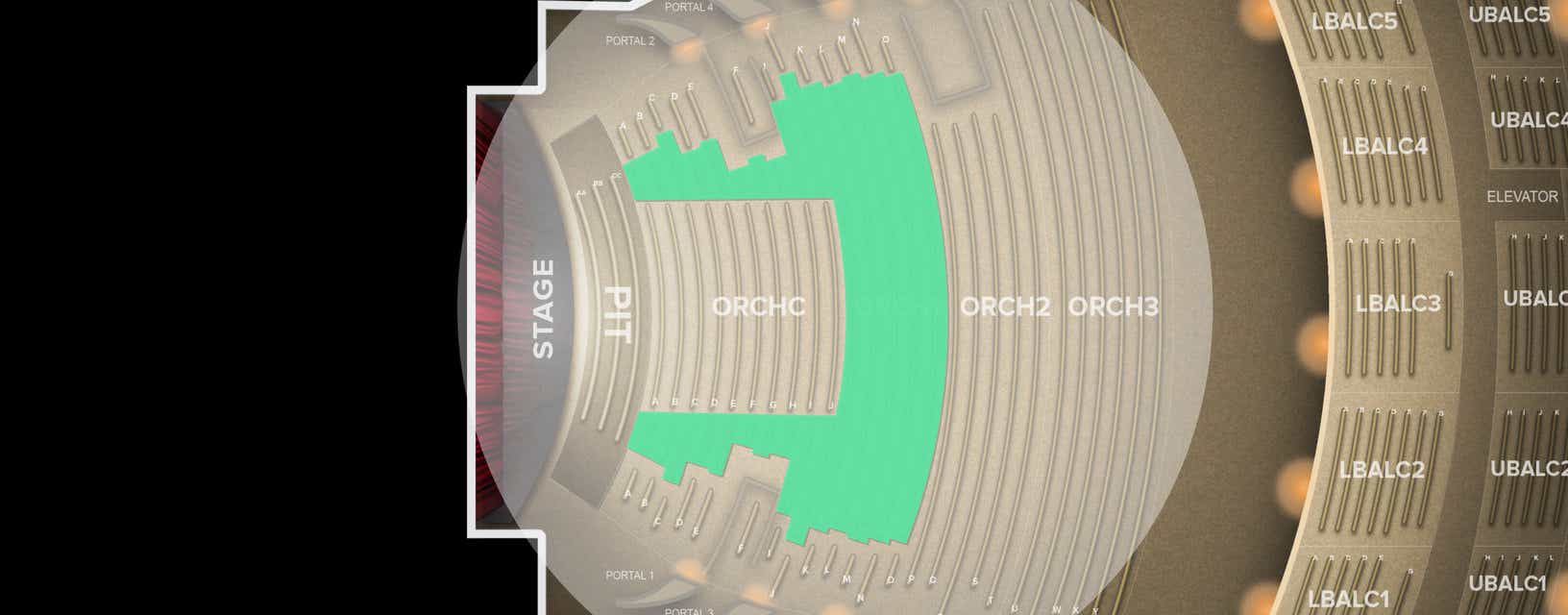 Seat view from Orchestra