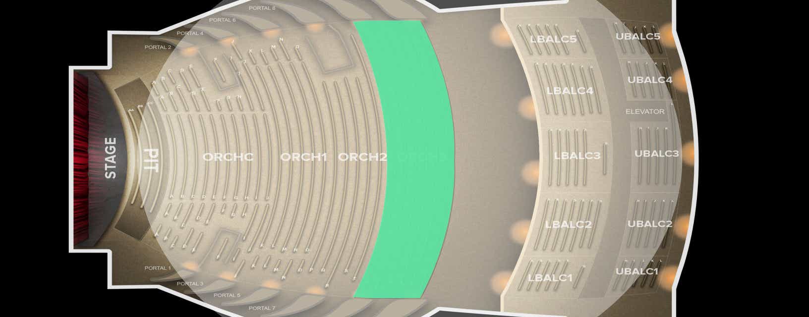 Seat view from Orchestra