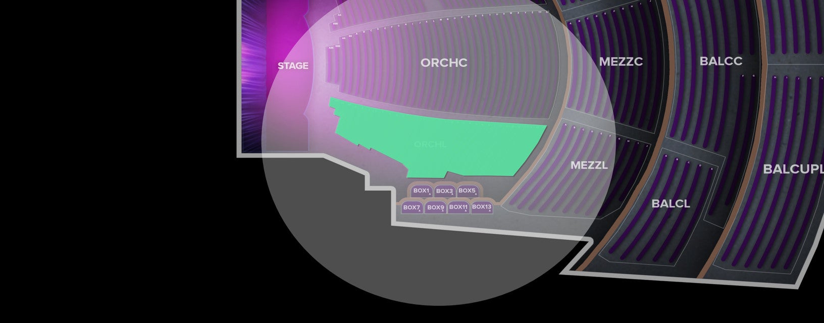 Seat view from Orchestra Left