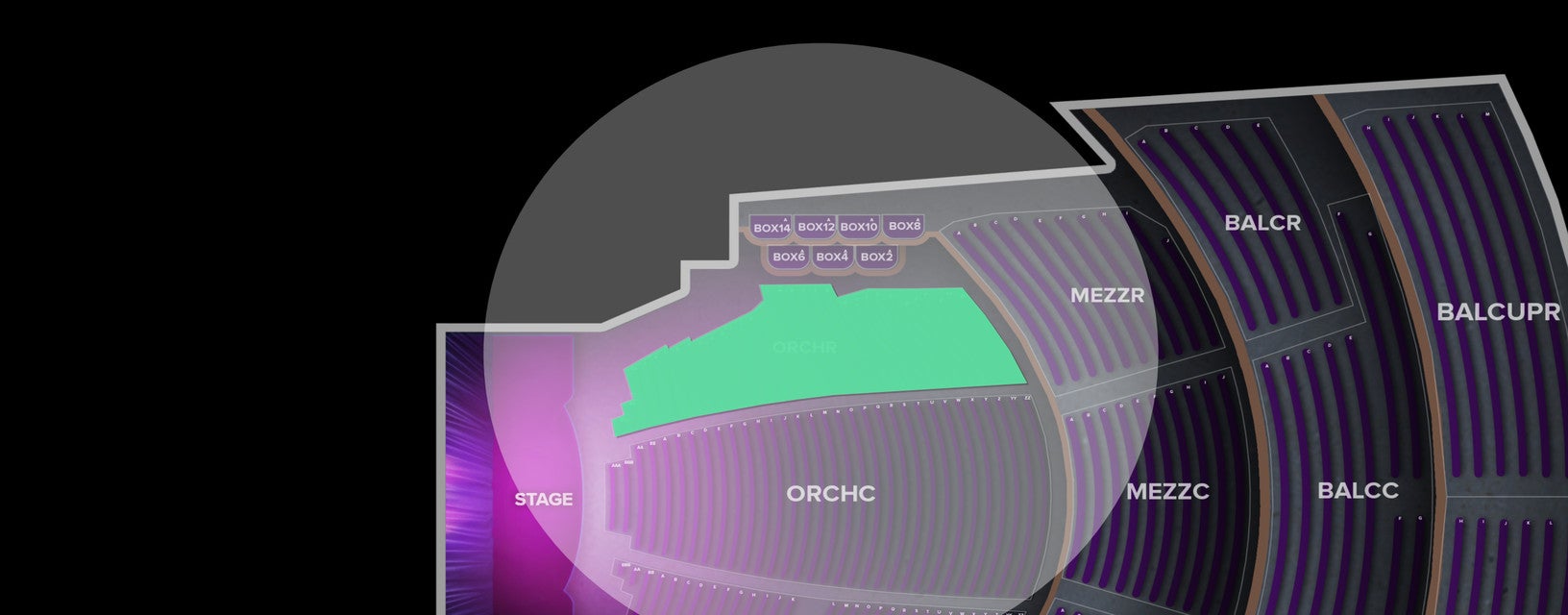 Seat view from Orchestra Right