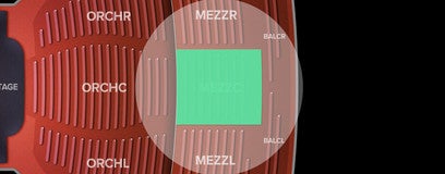 Seat view from Mezzanine