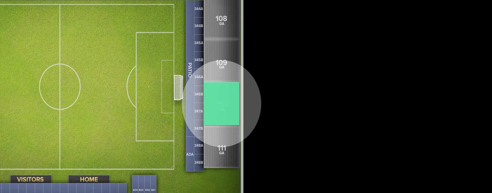Seat view from Supporters