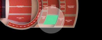 Seat view from Dress Circle