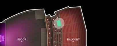 Seat view from Upper Loge