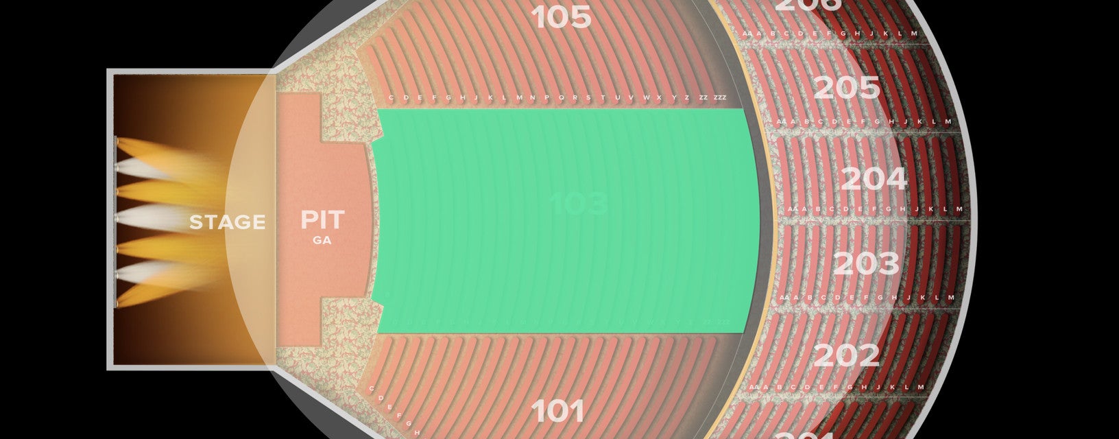 Seat view from Floor