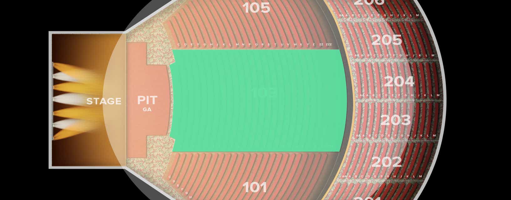 Seat view from Floor
