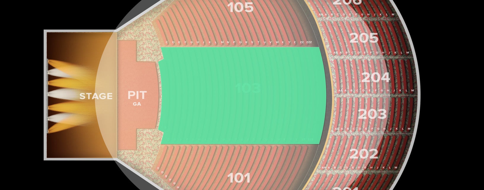 Seat view from Floor