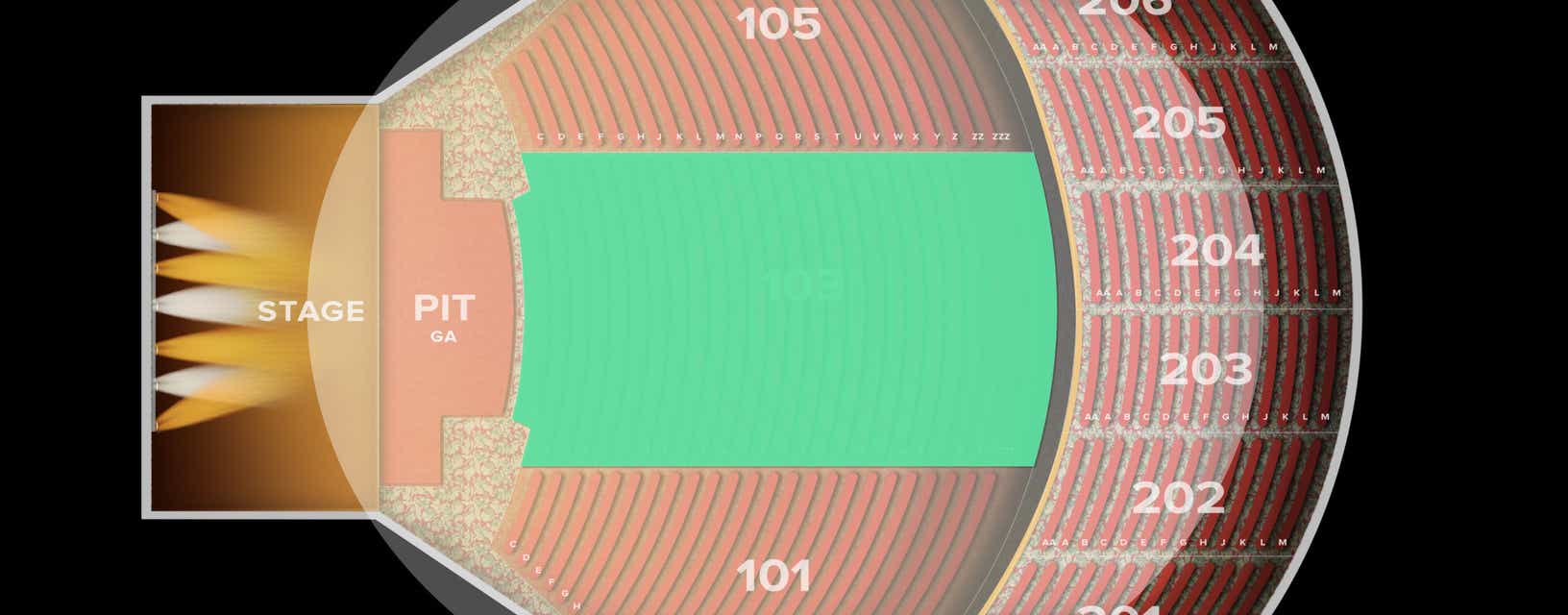 Seat view from Floor