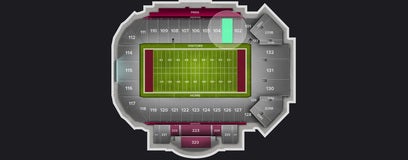 Seat view from Lower Sideline