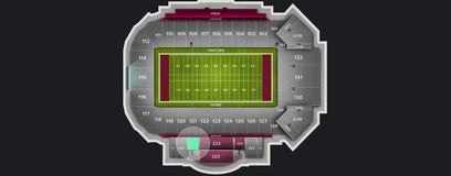 Seat view from Middle Sideline