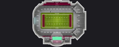 Seat view from Middle Sideline