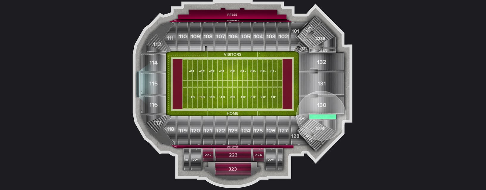 Seat view from Lower Corner