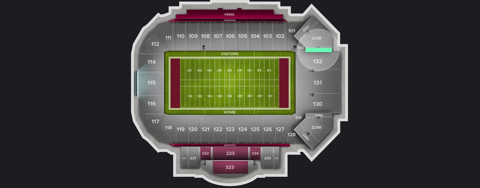 Seat view from Lower Corner