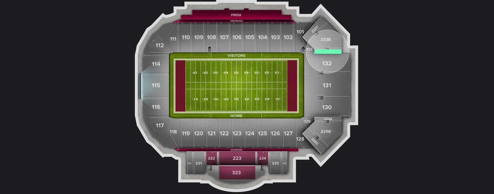 Seat view from Lower Corner
